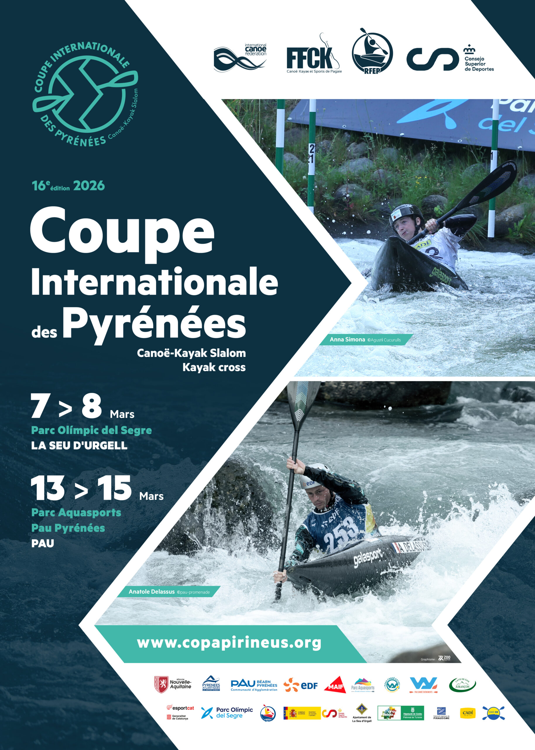 coupe internationale des pyrenees canoe kayak slalom pau pycup